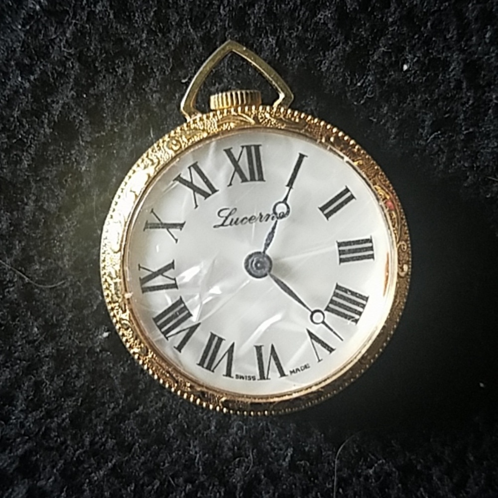Vintage Lucerne Swiss made Gold pocket watch